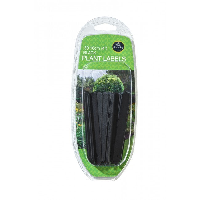 Plant Labels 4" (10cm) Black (50pk)