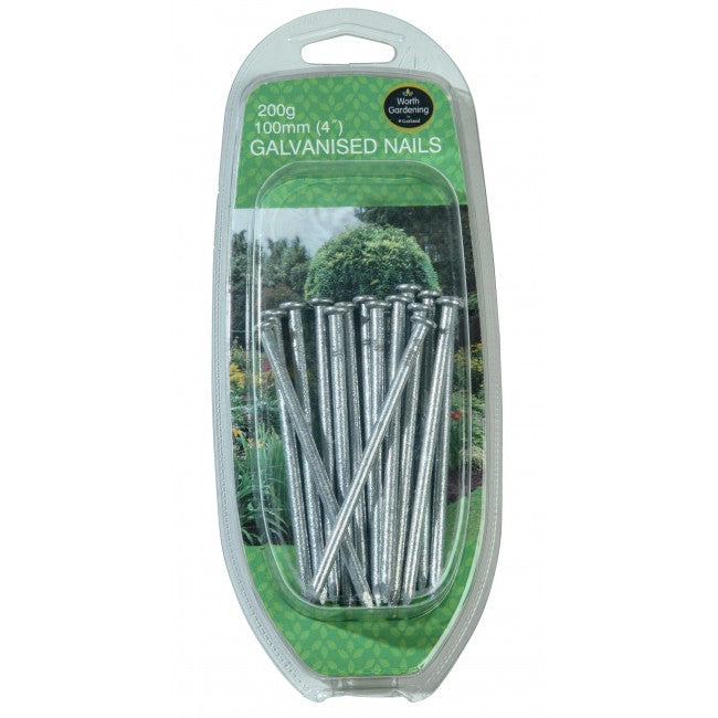Nails Galvanised 4" (100mm) - 200g